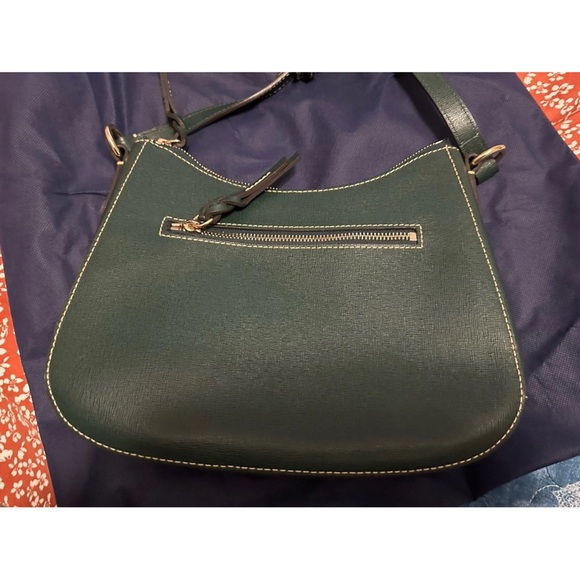 Dooney & Bourke Green Shoulder Bag Saffiano Leather Hobo - Picture 6 of 10